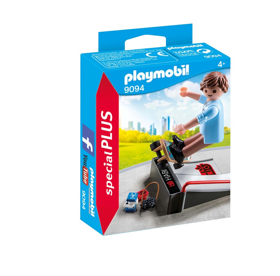 Hahmot - Playmobil Skeittaaja ja ramppi - 9094
