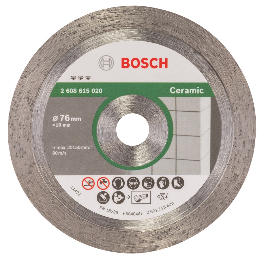 Työkalut - Bosch Timanttikatkaisulaikka Best for Ceramic 76 mm; 1,9 mm ;10 mm - 2608615020