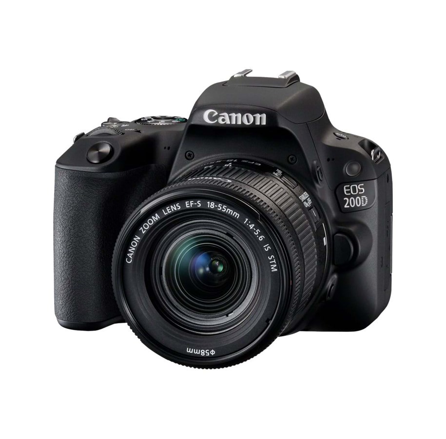 Kamerat - Canon EOS 200D 18-55mm IS STM - Black - 2250C002