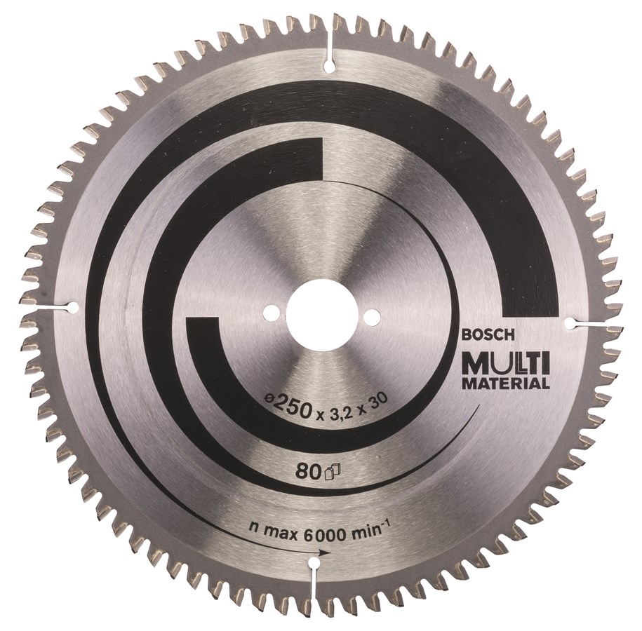 Pyörösahat - Bosch Pyörösahanterä Multi Material 250 x 30 x 3,2 mm; 80 - 2608640516