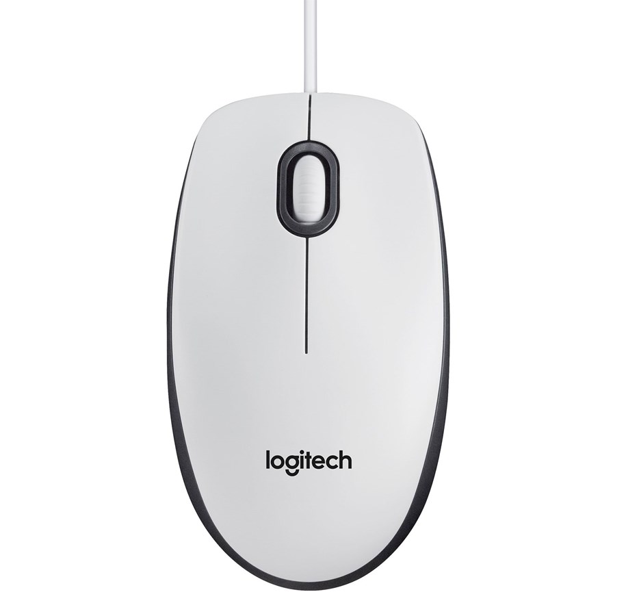 Hiiret - Logitech M100 Optical Mouse - Valkoinen - Hiiri - Optinen - 3 painiketta - Valkoinen - 910-005004