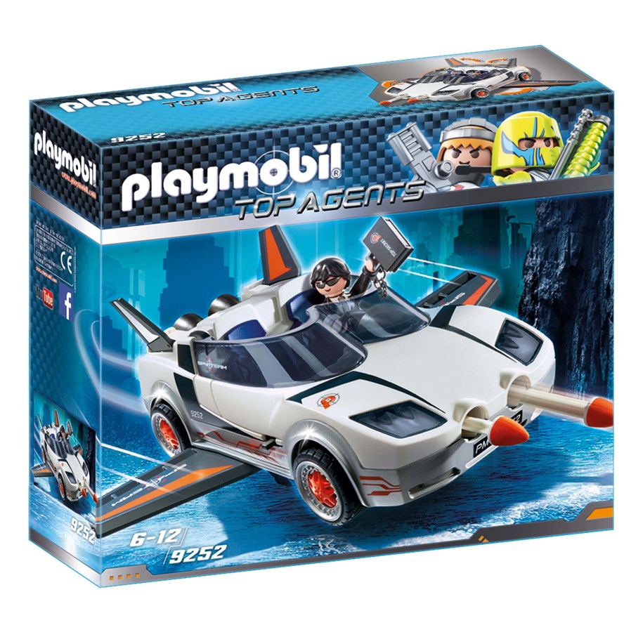 Playmobil - Playmobil Top Agents - Agentti P:n Spy Racer -kilpa-auto - 9252