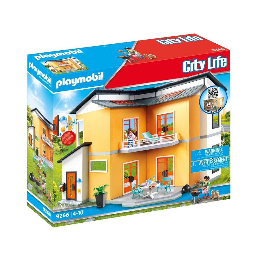 Nuket, pehmolelut ja oheistarvikkeet - Playmobil Moderni asuintalo - 9266