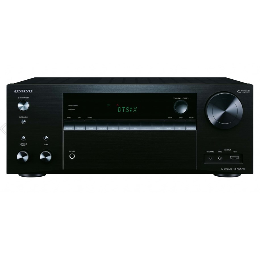 HiFi - AV-vastaanotin / Vahvistin - Onkyo TX-NR676E - AV-verkkovastaanotin - Kanava 7,2 - Musta - TXNR676EB