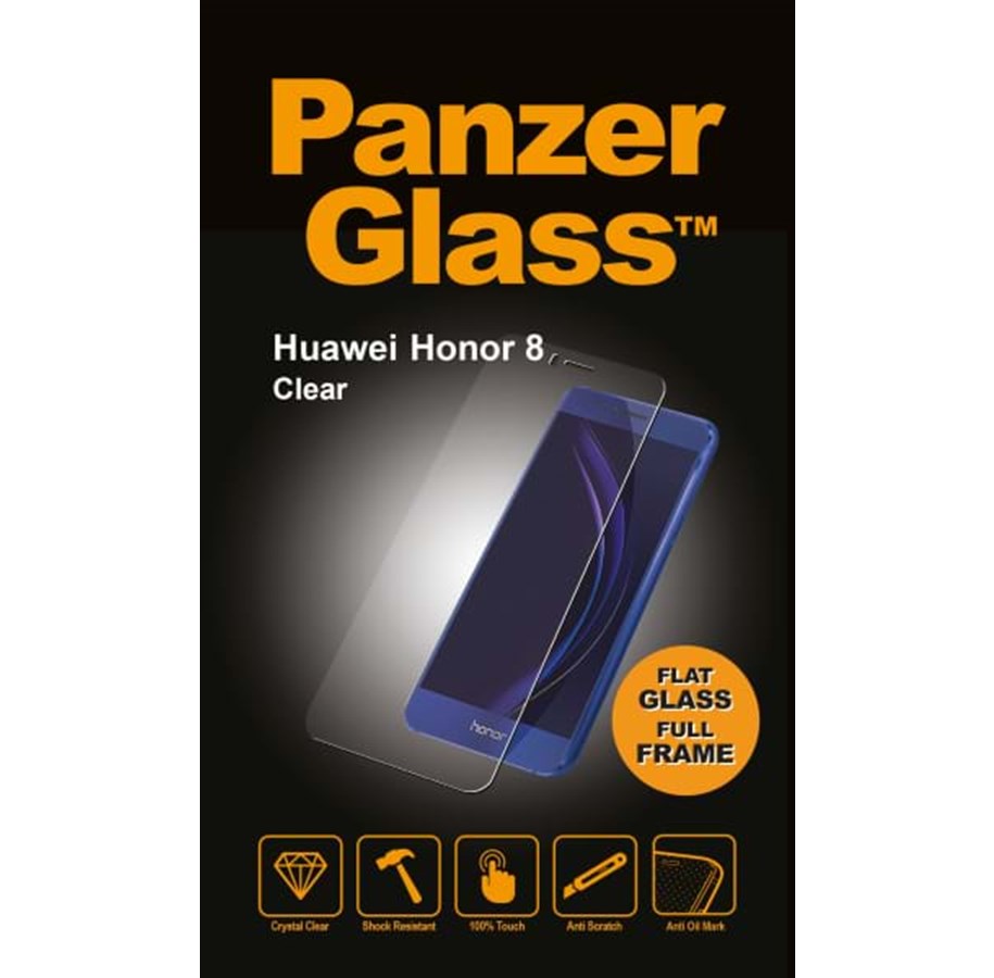 Puhelintarvikkeet - Näytönsuojat - PanzerGlass Honor 8 - Clear - PANZER5257