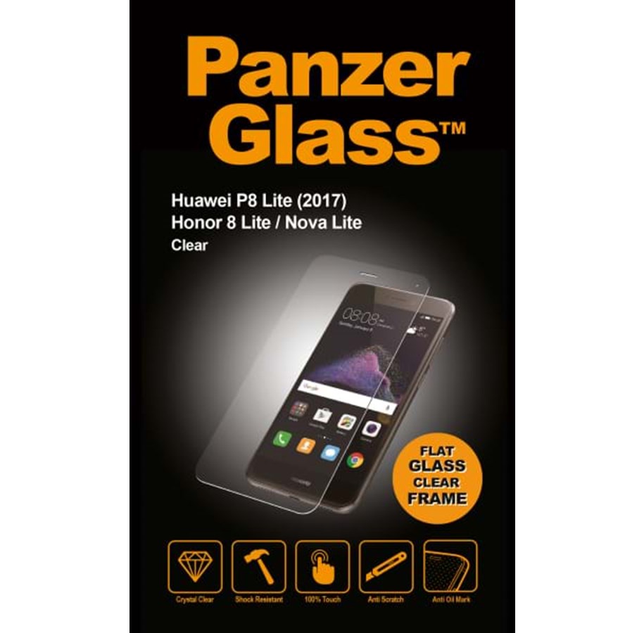 Puhelintarvikkeet - Näytönsuojat - PanzerGlass Huawei P8 Lite 2017/Honor 8 Lite/Huawei Nova Lite näytönsuojaaja - PANZER5274