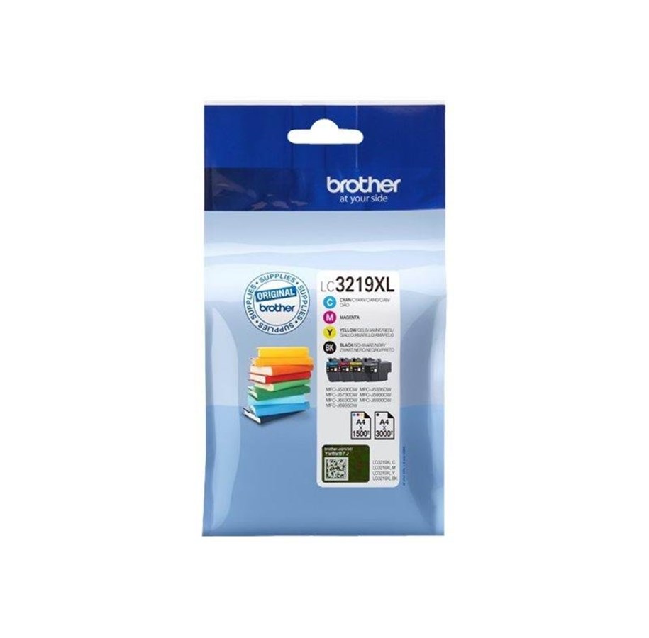 Mustepatruunat, värikasetit ja lisävarusteet - Brother LC 3219XL Value Pack - LC3219XLVAL-error