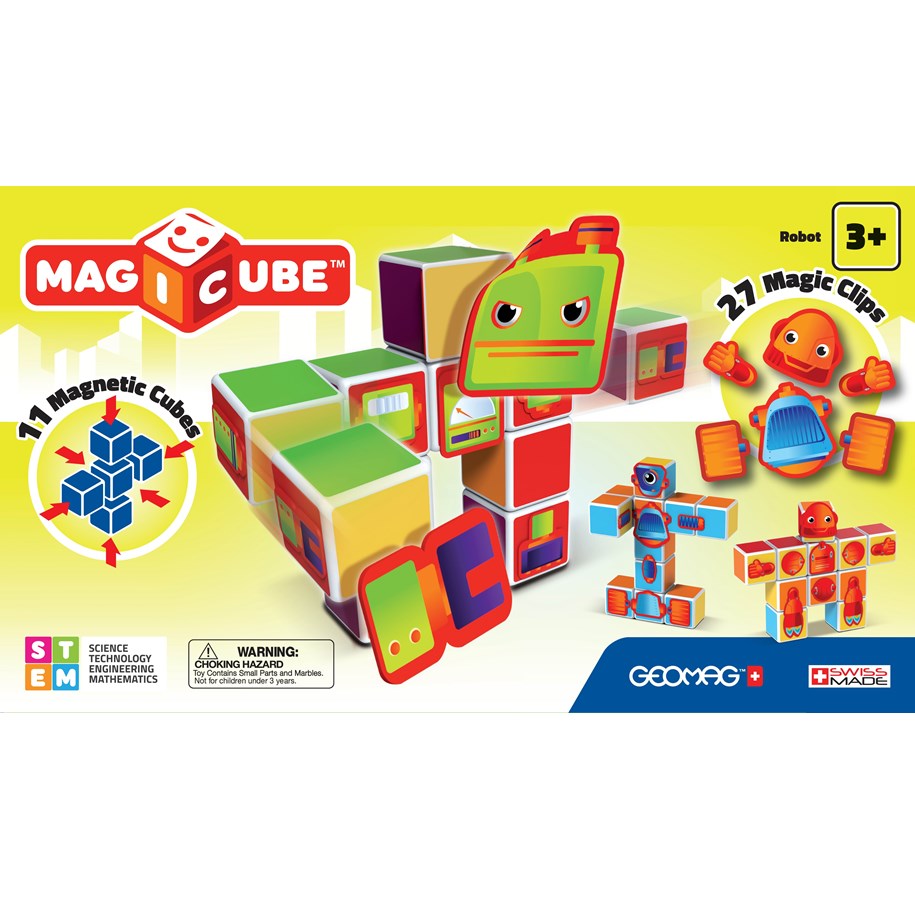 Rakennussarjat - Geomag Magicube Robots - 142