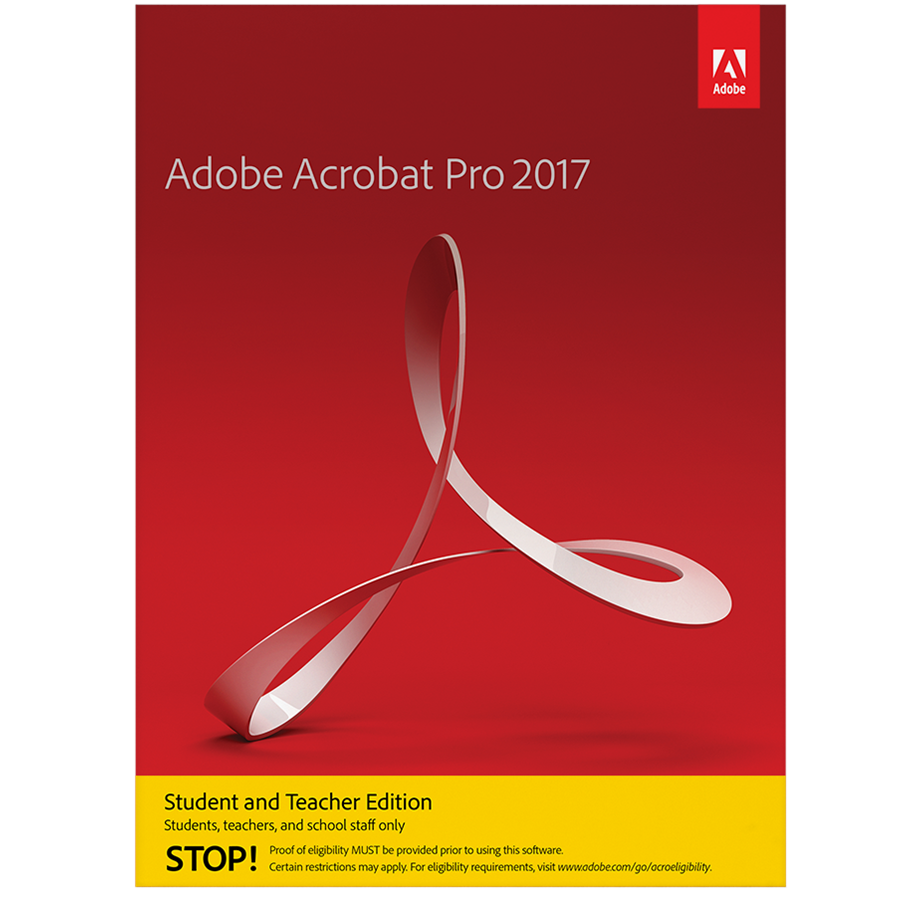 Antivirus & turvallisuus - Adobe Acrobat Pro 2017 Student and Teacher Edition - Elektronisk - 65281079