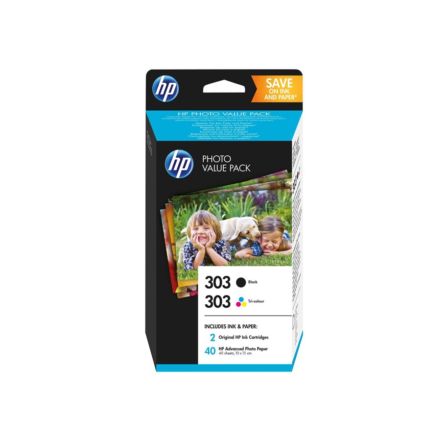 Mustepatruunat, värikasetit ja lisävarusteet - HP 303 / Z4B62EE Photo Value Pack - Z4B62EE