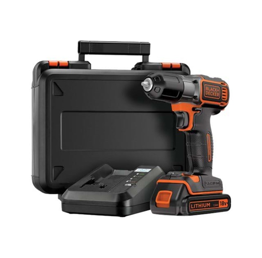 Ruuvi- ja Porakoneet - Black & Decker ASD18K 18V Bore/Skruemaskine inkl. 1x1.5Ah Battery - ASD18K