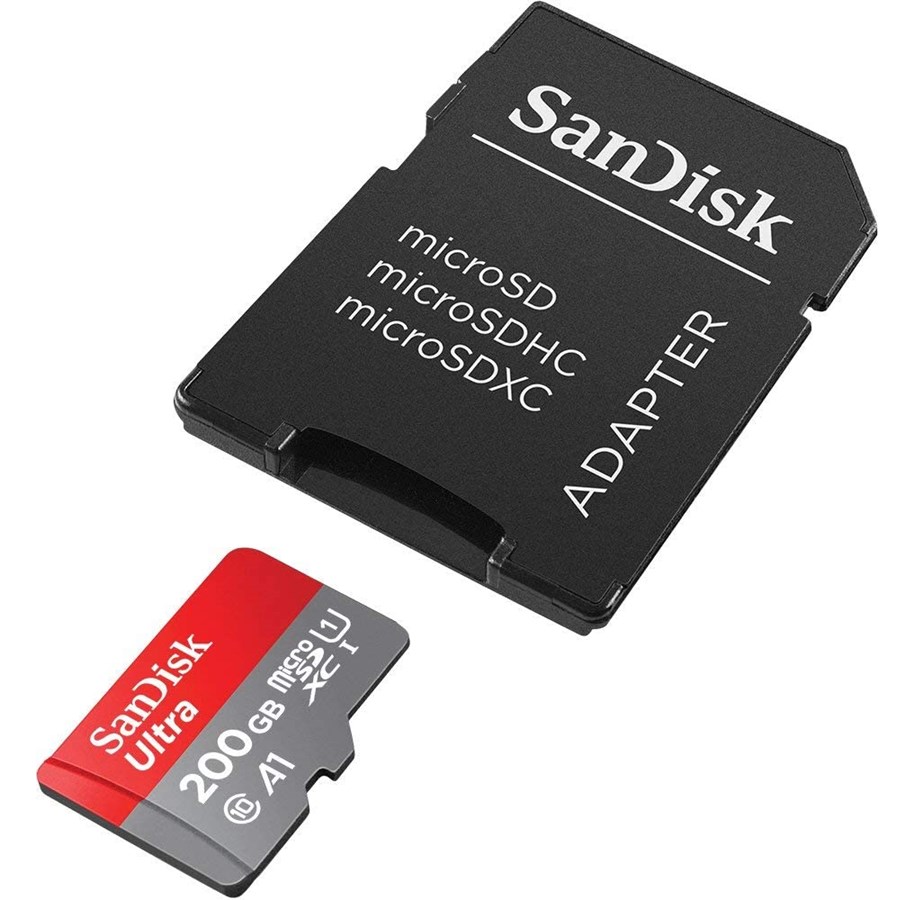 Muistikortti - SANDISK Ultra microSD/SD-kortti - 100MB - 200GB - SDSQUAR-200G-GN6MA