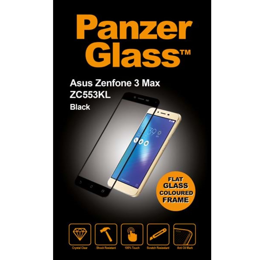 Puhelintarvikkeet - Näytönsuojat - PanzerGlass ASUS ZenFone 3 Max - Black - PANZER3502