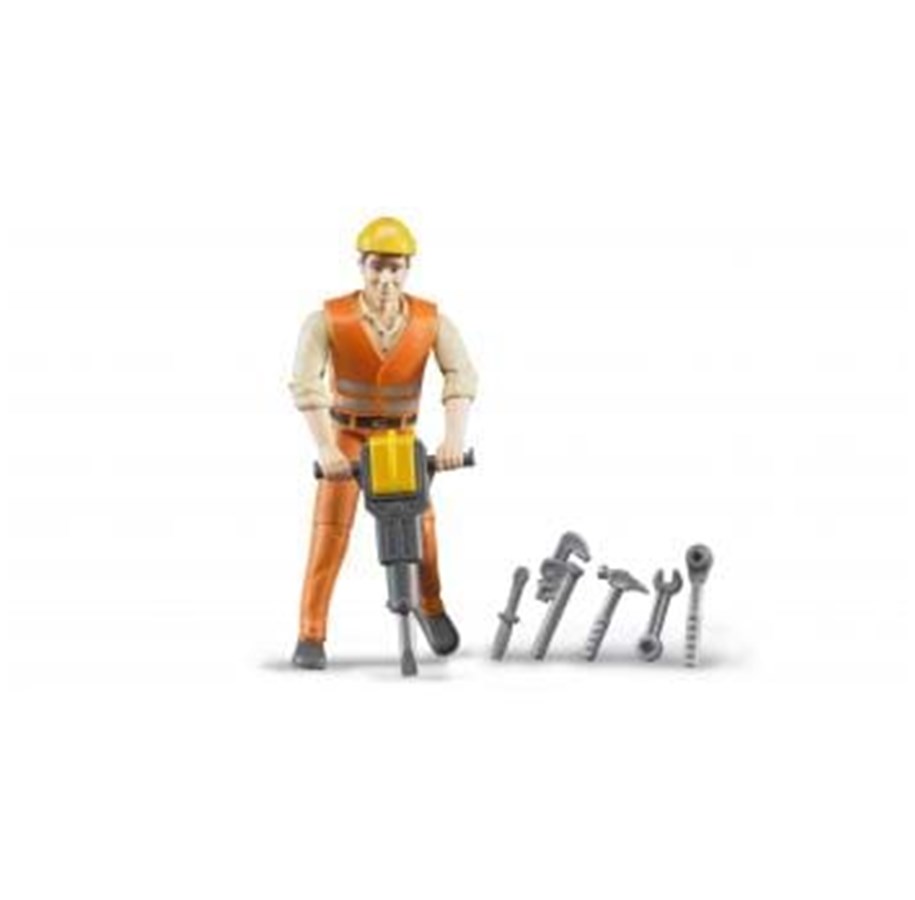 Hahmot - Bruder Construction worker with accessories - 4001702600204