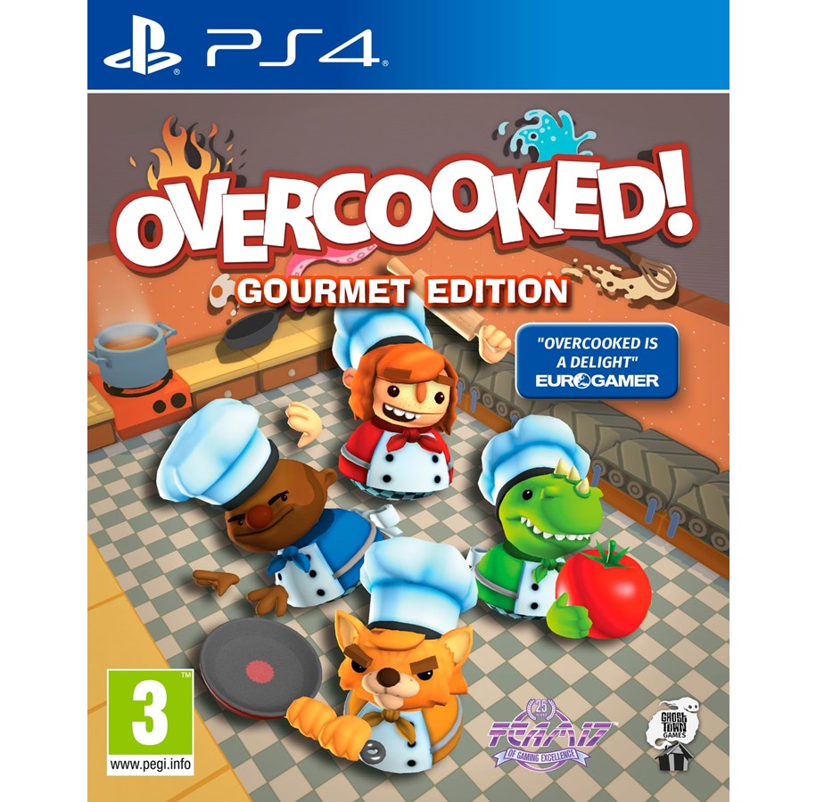 Pelit - Overcooked: Gourmet Edition - Sony PlayStation 4 - Party - 5060236965714