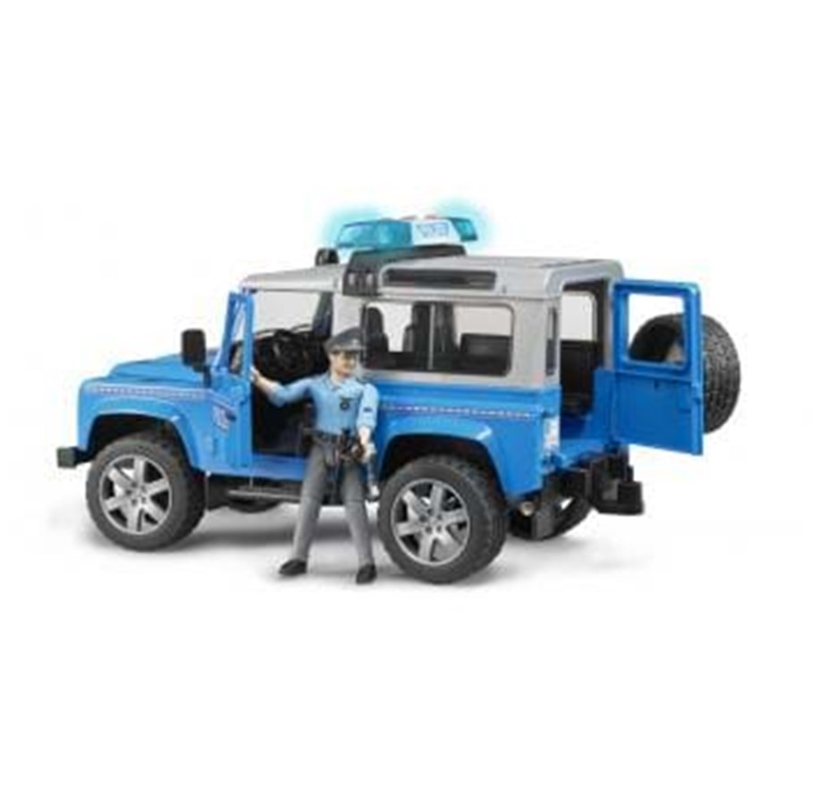 Leluautot - Bruder Land Rover Defender Station Wagon Police vehicle - 2597