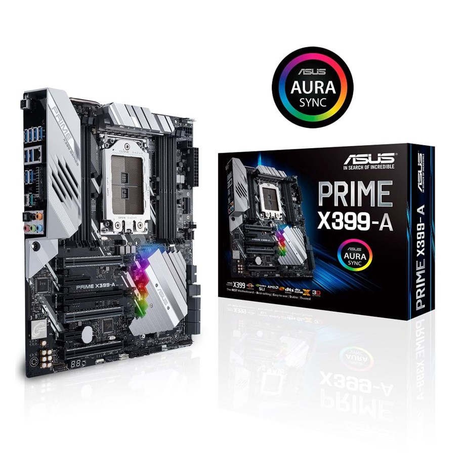 Emolevy - ASUS PRIME X399-A Emolevy - AMD X399 - AMD TR4 socket - DDR4 RAM - ATX - 90MB0V80-M0AAY0