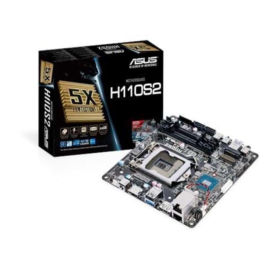 Emolevy - ASUS H110S2/CSM Emolevy - Intel H110 Express - Intel LGA1151 socket - DDR4 RAM - Mini-STX - 90MB0RM0-M0EAYC