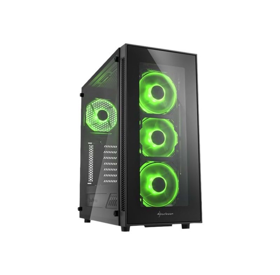 Kotelot - Sharkoon TG5 - miditower - ATX - Kotelot - Miditower - Vihreä - 4044951020577