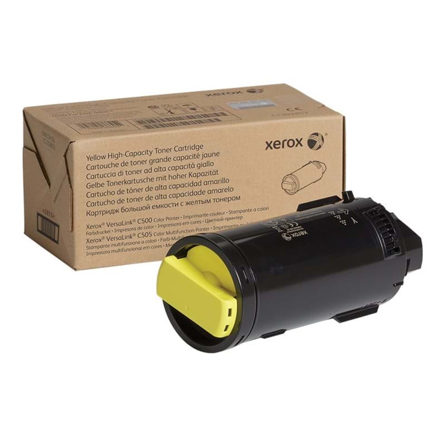 Mustepatruunat, värikasetit ja lisävarusteet - Xerox 106R03872 / High Kapasiteetti Keltainen Toner - 106R03872