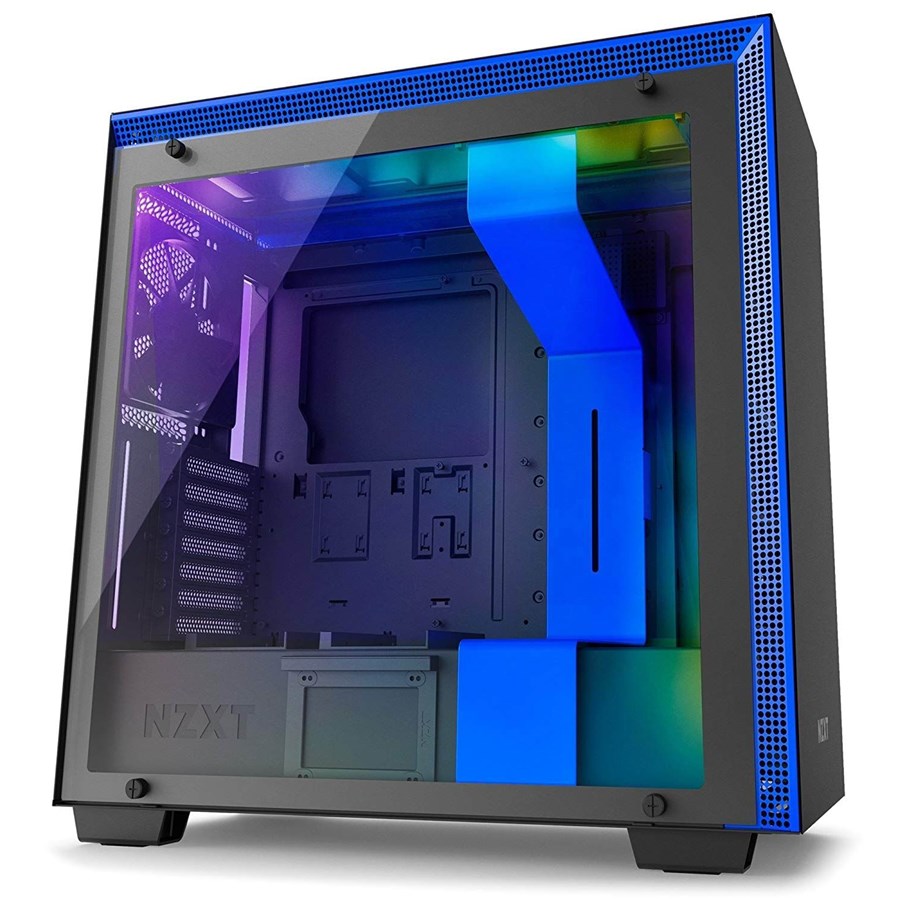 Kotelot - NZXT H700i Matte Black/Blue - Kotelot - Miditower - Musta - CA-H700W-BL