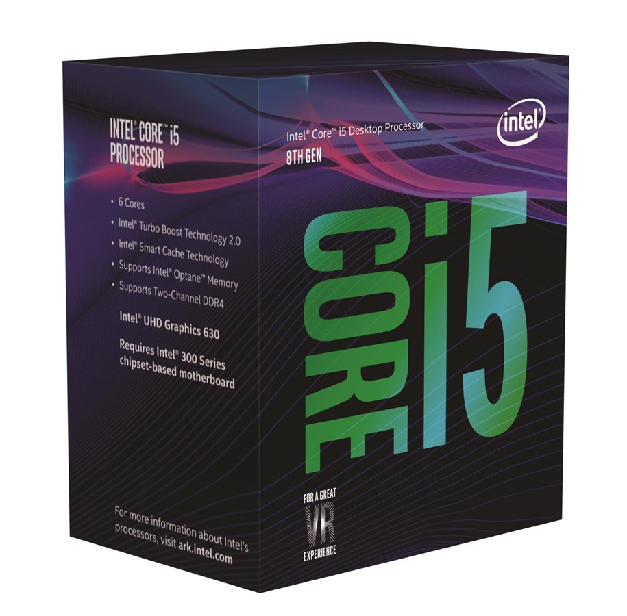 CPU - Intel Core i5-8600 Coffee Lake CPU - 6 ydintä - 3.1 GHz - Intel LGA1151 - Intel Boxed (jäähdyttimen kanssa) - BX80684I58600