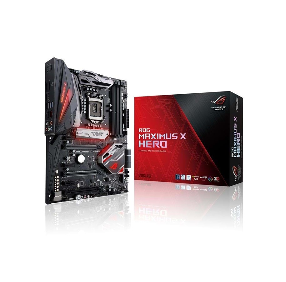 Emolevy - ASUS ROG MAXIMUS X HERO Emolevy - Intel Z370 - Intel LGA1151 socket - DDR4 RAM - ATX - 90MB0V30-M0EAY0