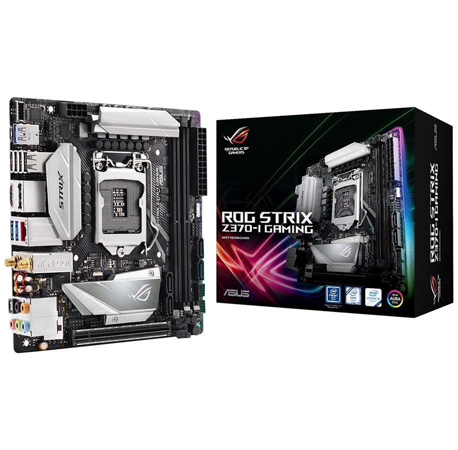 Emolevy - ASUS ROG STRIX Z370-I GAMING Emolevy - Intel Z370 - Intel LGA1151 socket - DDR4 RAM - Mini-ITX - 90MB0VK0-M0EAY0