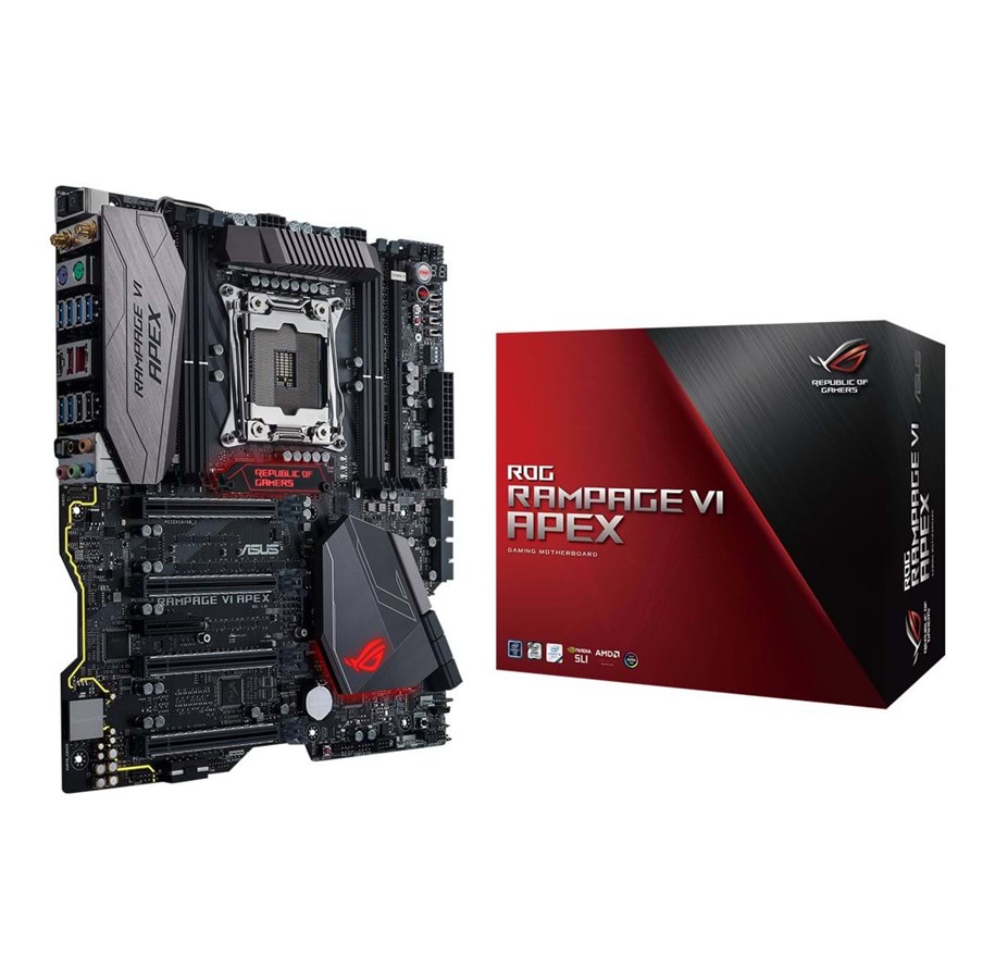 Emolevy - ASUS ROG RAMPAGE VI APEX Emolevy - Intel X299 - Intel LGA2066 socket - DDR4 RAM - Extended ATX - 90MB0UC0-M0EAY0