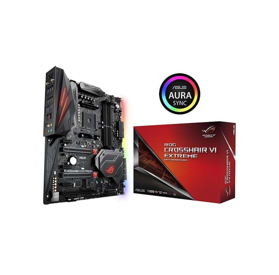 Emolevy - ASUS ROG CROSSHAIR VI EXTREME Emolevy - AMD X370 - AMD AM4 socket - DDR4 RAM - ATX - 90MB0UD0-M0EAY0