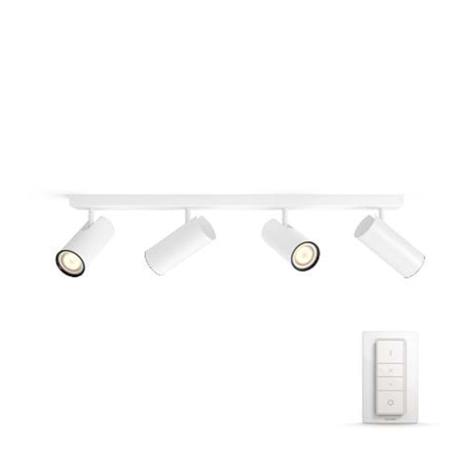 Smart Home - Älykoti - Philips Hue Buratto Bar/Tube 4x5.5W Spots - White - 915005515901