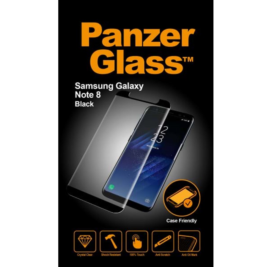 Puhelintarvikkeet - Näytönsuojat - PanzerGlass Samsung Galaxy Note 8 - Black - PANZER7133