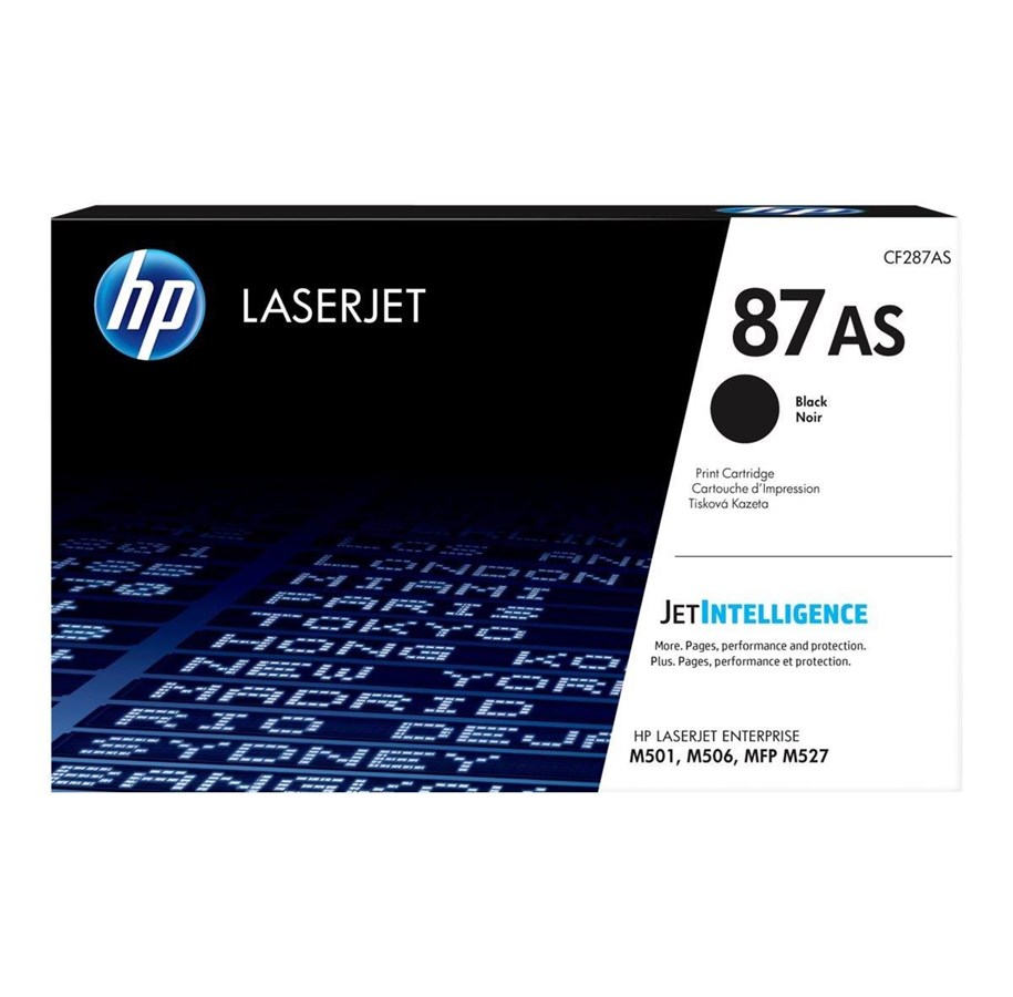 Mustepatruunat, värikasetit ja lisävarusteet - HP 87AS / CF287AS - Musta Toner - CF287AS