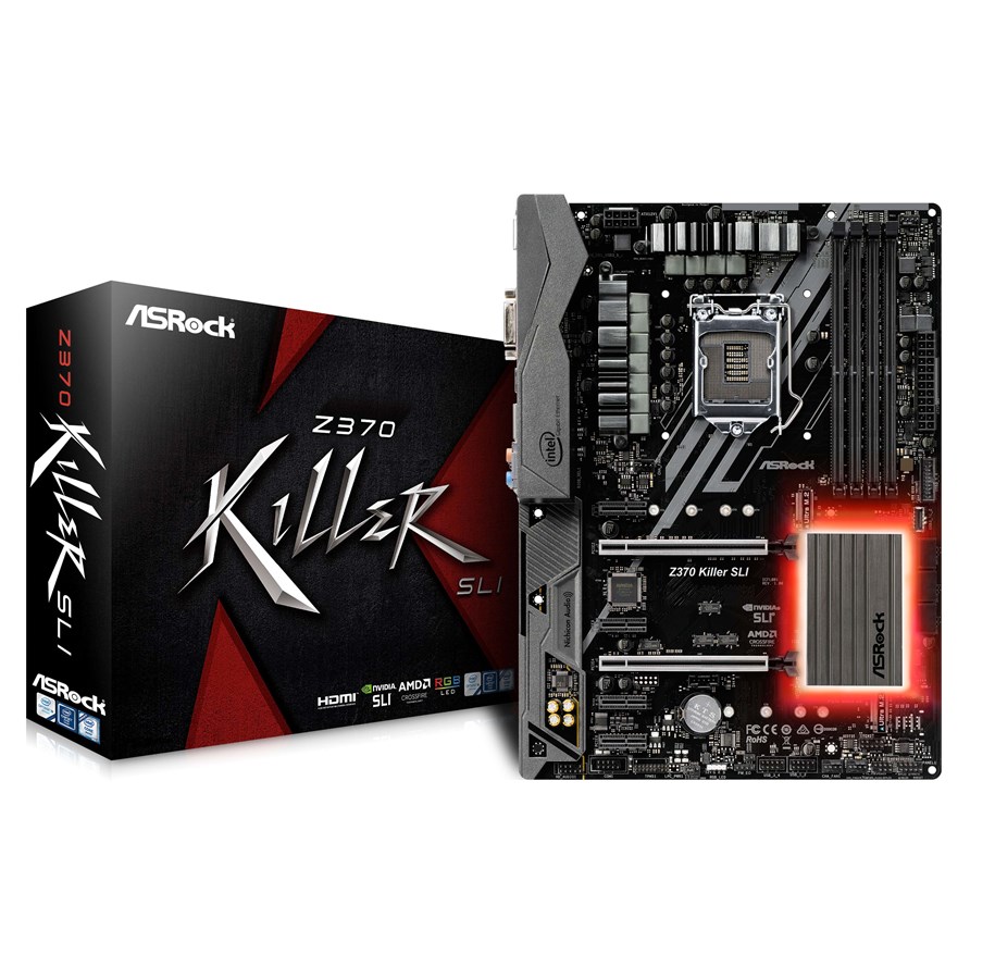 Emolevy - ASRock Z370 Killer SLI Emolevy - Intel Z370 - Intel LGA1151 socket - DDR4 RAM - ATX - 90-MXB630-A0UAYZ