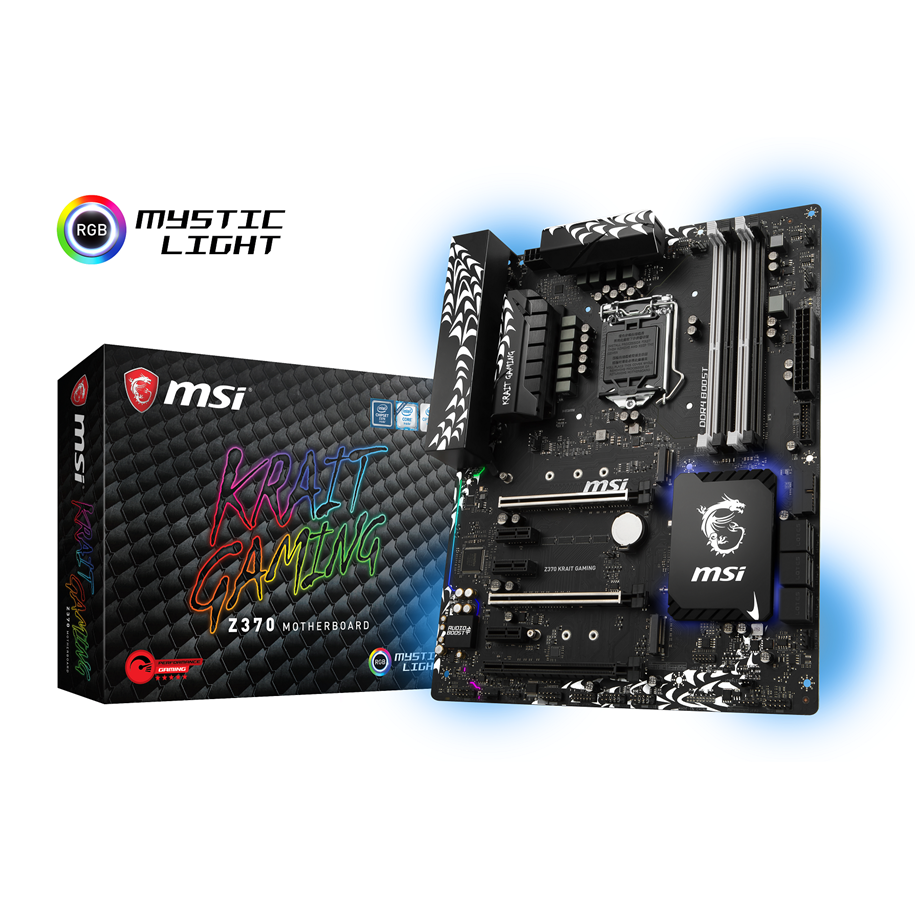 Emolevy - MSI Z370 KRAIT GAMING Emolevy - Intel Z370 - Intel LGA1151 socket - DDR4 RAM - ATX - Z370 KRAIT GAMING