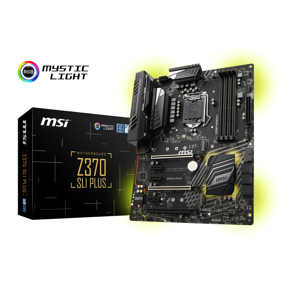 Emolevy - MSI Z370 SLI PLUS Emolevy - Intel Z370 - Intel LGA1151 socket - DDR4 RAM - ATX - Z370 SLI PLUS