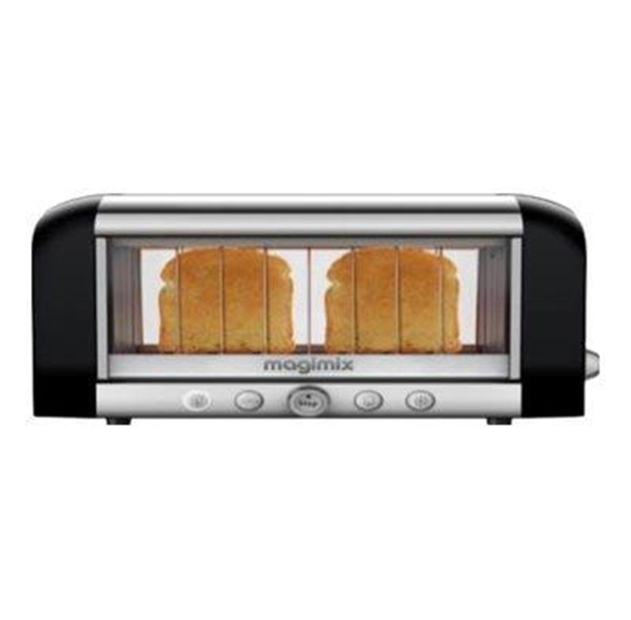 Leivänpaahdin - Magimix Leivänpaahdin Vision Toaster Black/Steel - VisionToaster