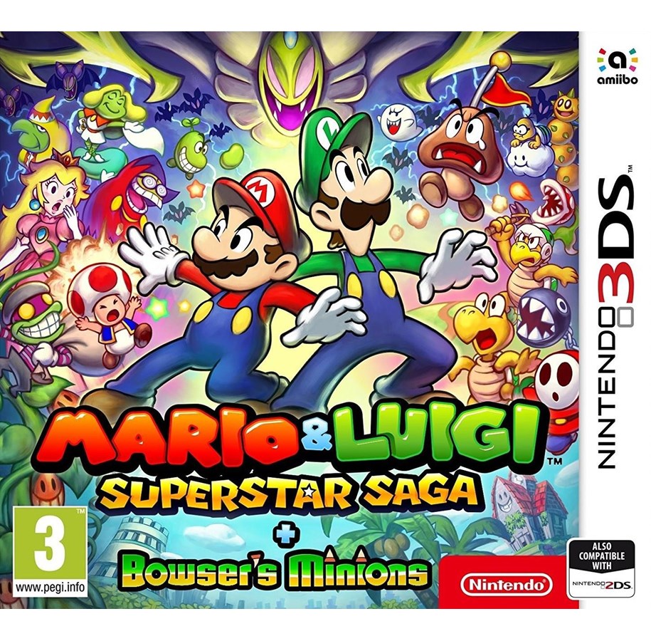 Pelit - Mario & Luigi: Superstar Saga + Bowser´s Minions - Nintendo 3DS - Toiminta - 0045496476380