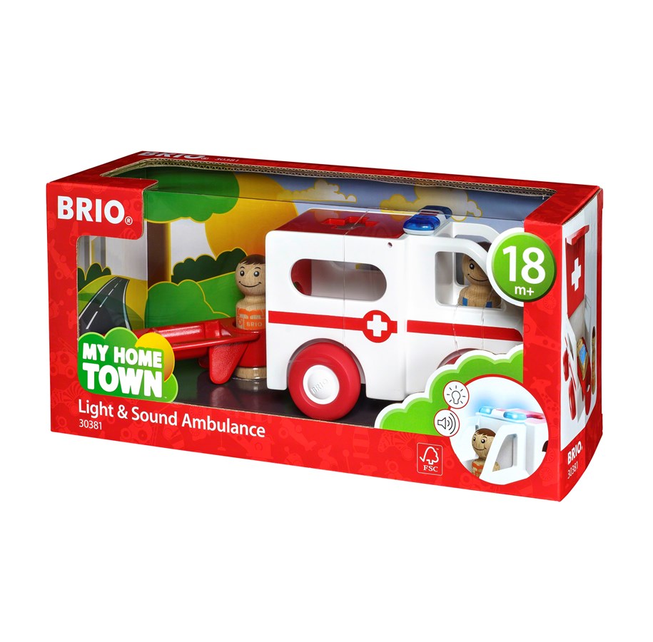 BRIO - Brio Light & Sound Ambulance # - 30381