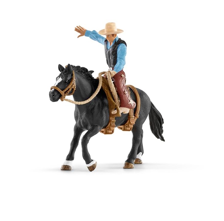 Schleich - Schleich Saddle bronc -ratsastus cowboy'n kanssa - 41416