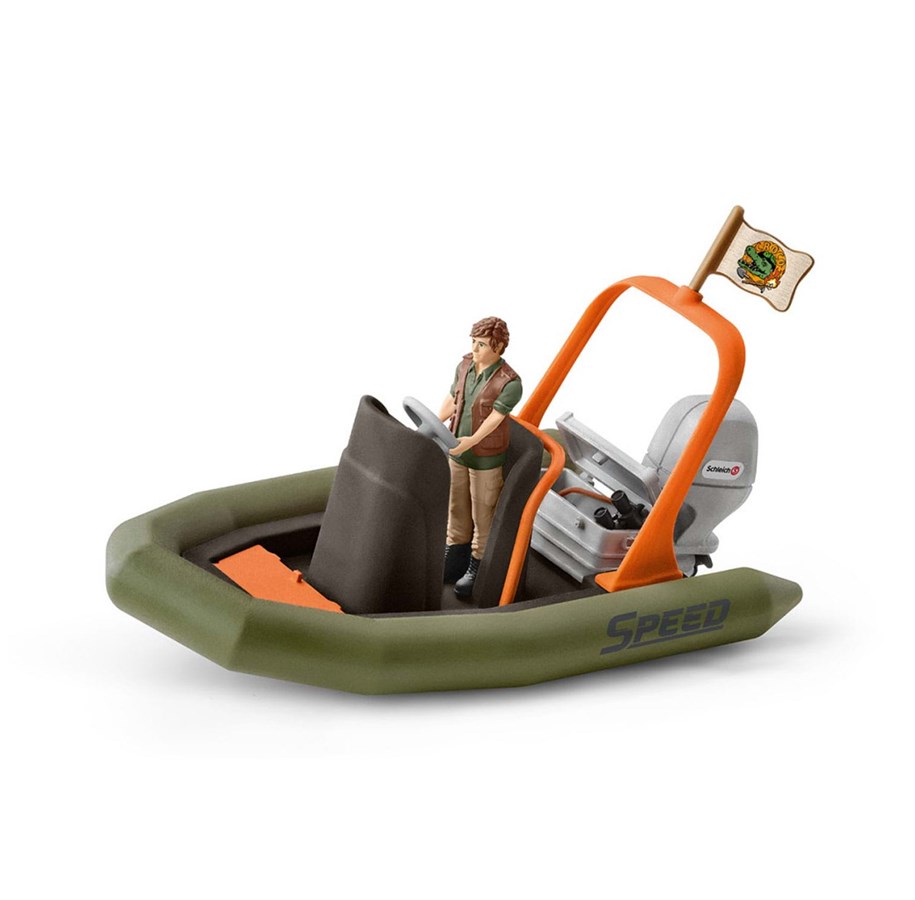 Hahmot - Schleich Dinghy with ranger - 42352