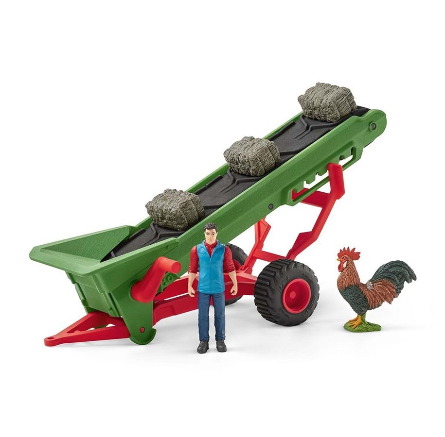 Hahmot - Schleich Hay conveyor with farmer - 4055744010330