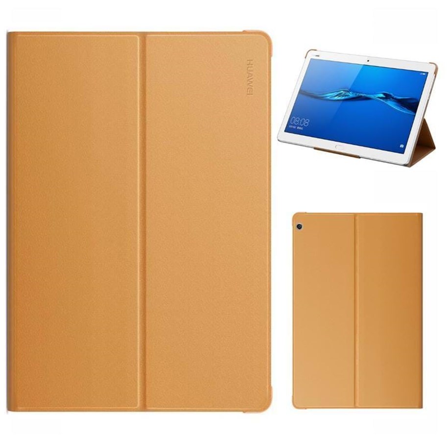 Tabletti - Kannet & Suojakotelot - Huawei M3 Lite 10 Tablet Flip Cover Brown - 51991935