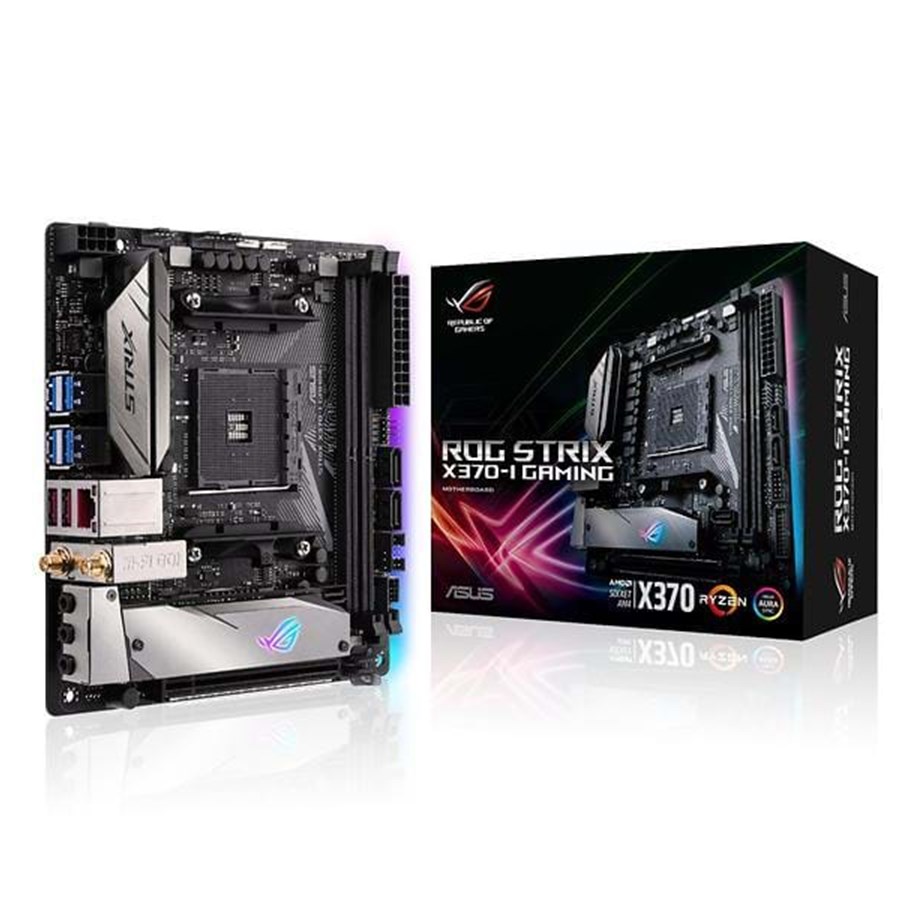 Emolevy - ASUS ROG STRIX X370-I GAMING Emolevy - AMD X370 - AMD AM4 socket - DDR4 RAM - Mini-ITX - 90MB0VE0-M0EAY0