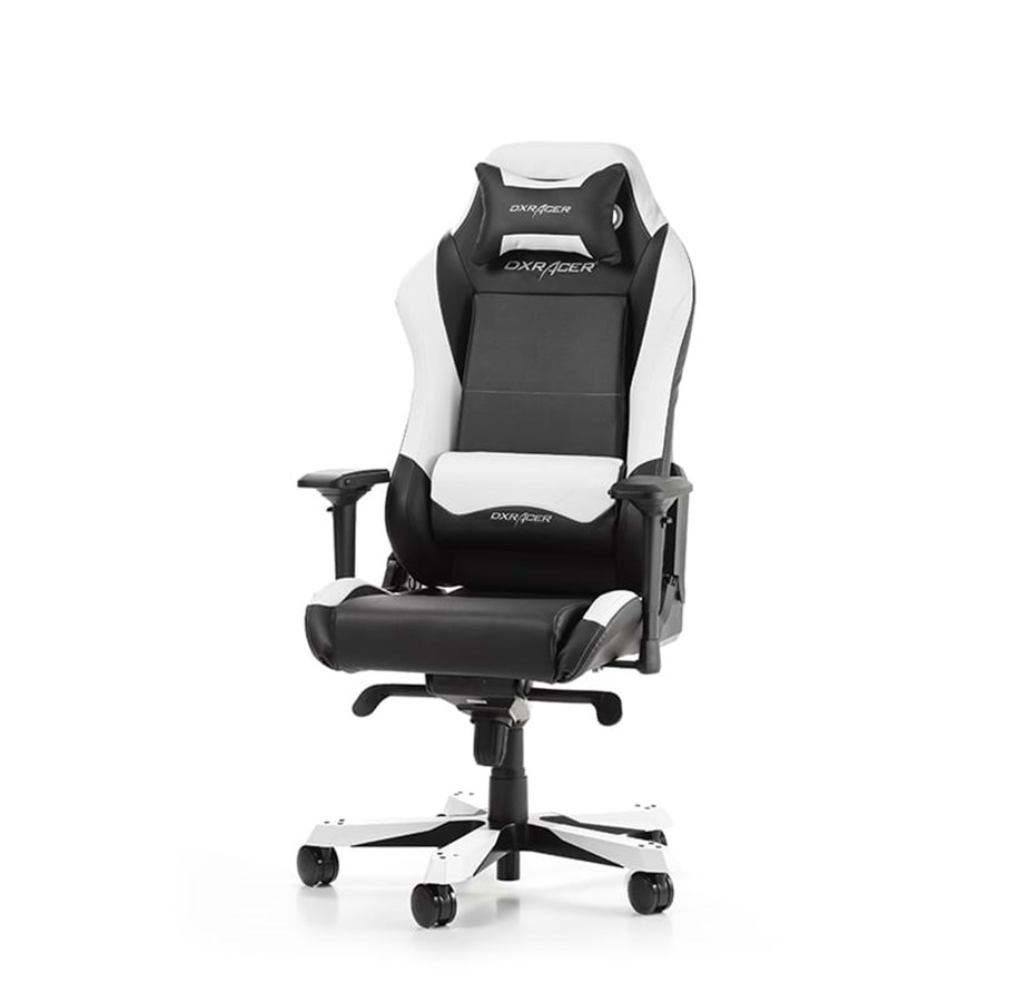 Pelituoli - DXRacer IRON I11-NW Toimistotuoli - Musta / Valkoinen - PU Nahka - Jopa 130 kg - GC-I11-NW-S4