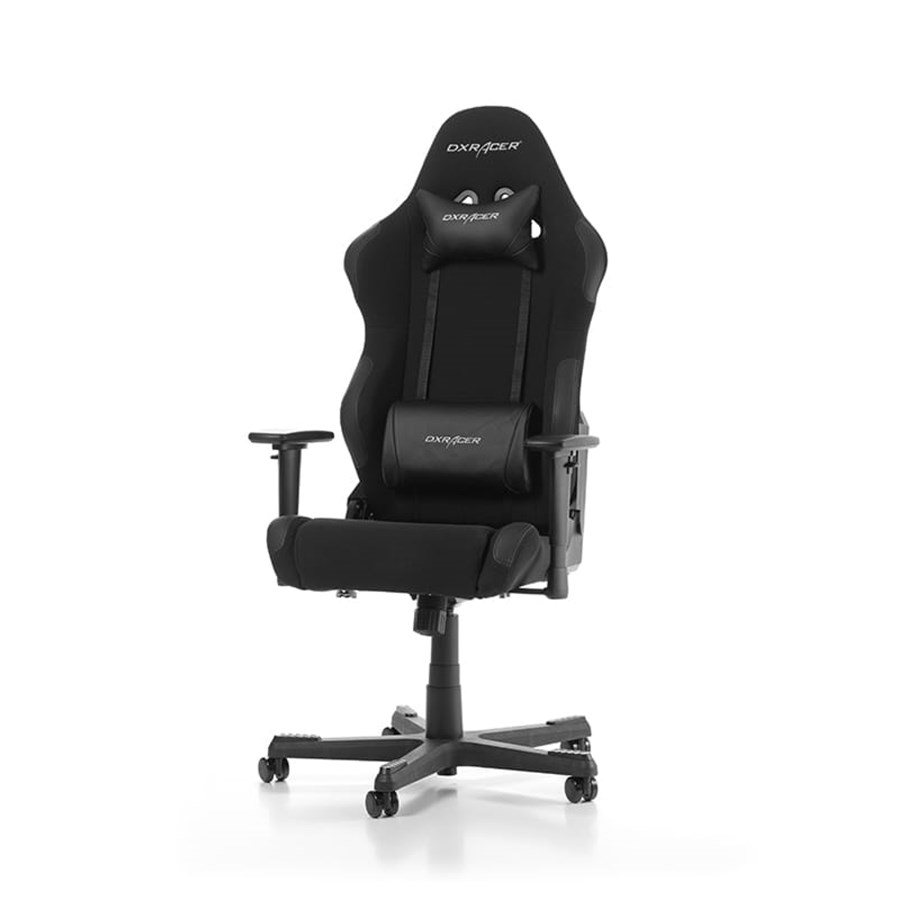 Pelituoli - DXRacer RACING R01-N Pelituoli - Musta - Kangas - Jopa 100 kg - GC-R01-N-W1