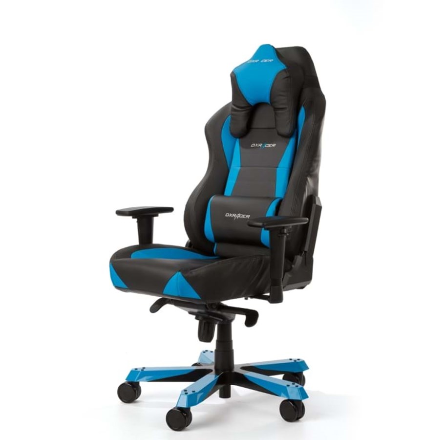 Pelituoli - DXRacer WORK W0-NB Toimistotuoli - Musta / Sininen - PU Nahka - Jopa 130 kg - GC-W0-NB-Y2