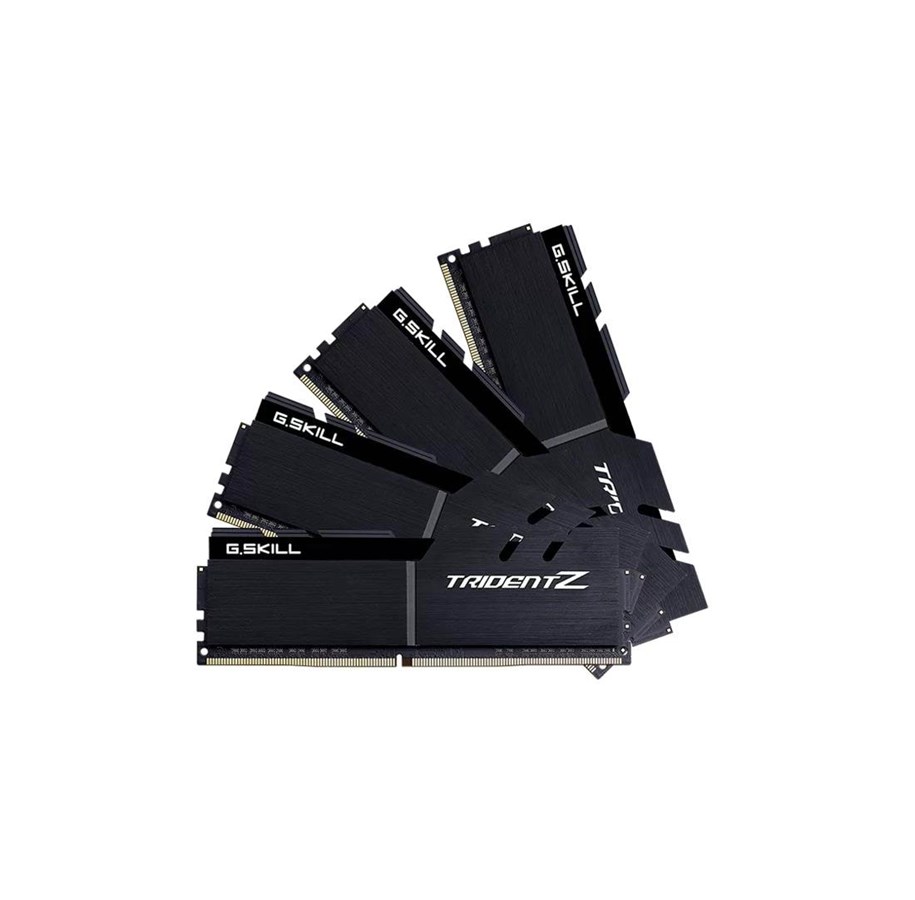 RAM - G.Skill Trident Z DDR4-3600 - 32GB - CL16 - Quad Channel (4 pcs) - Intel XMP - Musta - F4-3600C16Q-32GTZKK