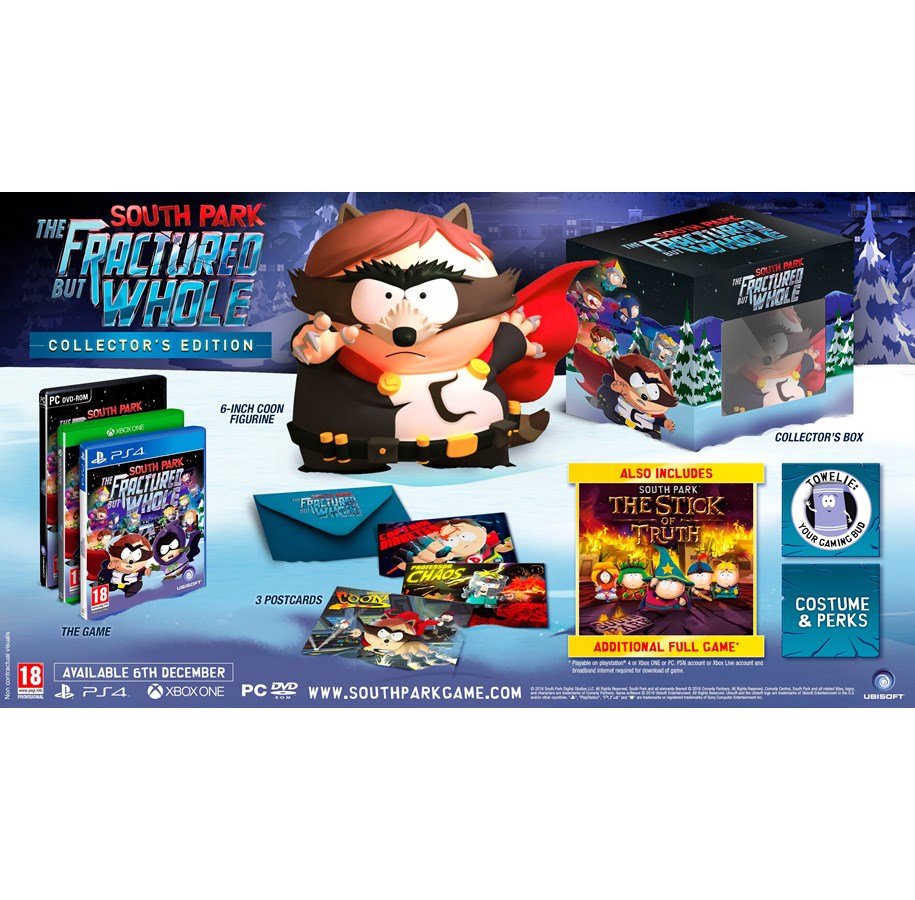 Pelit - South Park: The Fractured But Whole (Collector's Edition) - Sony PlayStation 4 - Toiminta/Seikkailu - 3307216012047