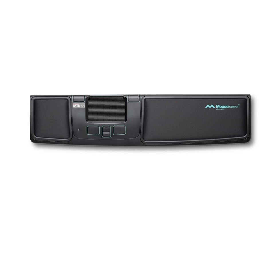 Hiiret - Mousetrapper Advance 2.0 - Black/Turquoise - Ohjaustanko - Kosketus - 6 painiketta - Musta - MT113